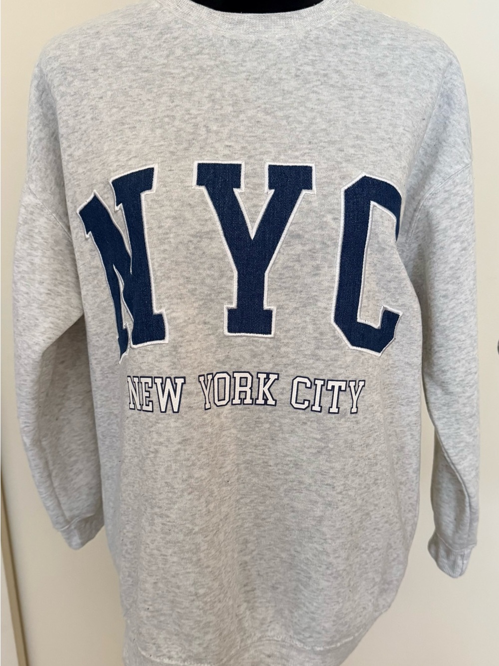 No Comment NYC New York City Pullover Sweatshirt Gray M